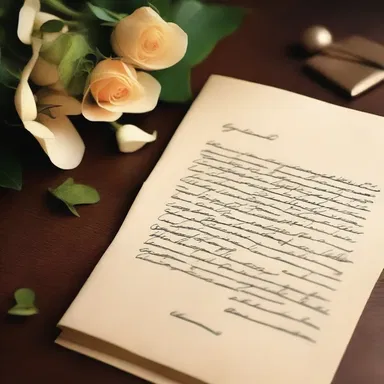 The author wrote a heartfelt love letter, creating a beautiful derivative of his feelings for his partner.