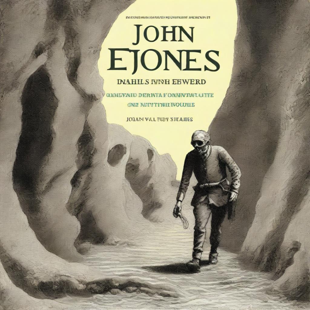 Capa de livro digital de alta qualidade retratando a trágica morte de John Edward Jones na Caverna de Nutty Putty