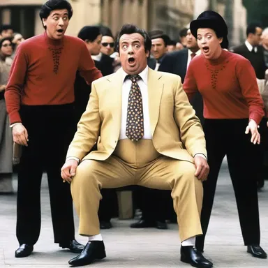The doltish character in the comedy movie provided the audience with plenty of laughs due to his clumsiness and stupidity.