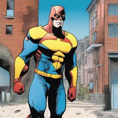 In the comic book, the superhero conceals his true identity to protect his loved ones.