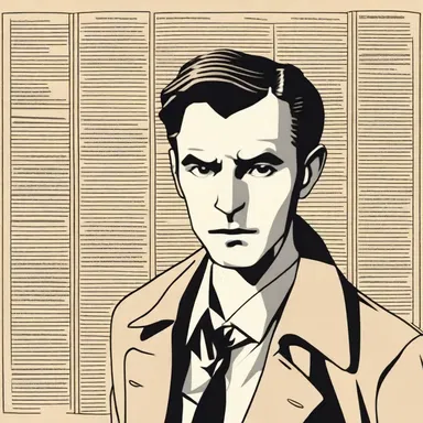 The detective novel is full of secrets, with the protagonist trying to conceal the truth from those around him.