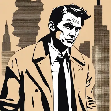 The detective novel is full of secrets, with the protagonist trying to conceal the truth from those around him.