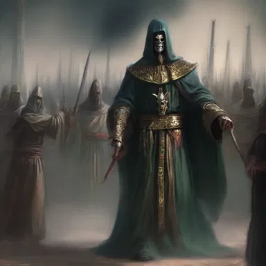 The evil sorcerer summoned an army of janissaries from the dead to fulfill his dark bidding.