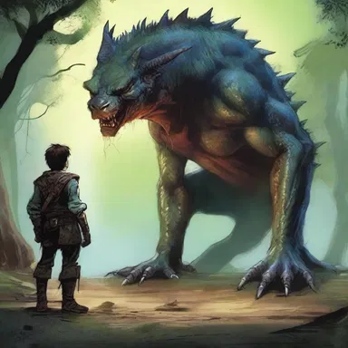 In the fantasy novel, the protagonist encounters an unmannerly creature who constantly interrupts their quest with rude remarks.