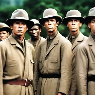 The movie portrayed a group of conspirators planning to overthrow the government.