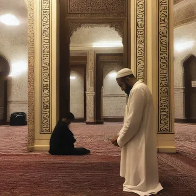 My flatmate, who is a devout Muslim, often invites me to join him for evening prayers at the mosque.