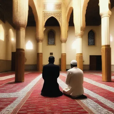 My flatmate, who is a devout Muslim, often invites me to join him for evening prayers at the mosque.