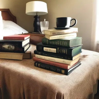 My flatmate is a literature major and always has a stack of classic novels on their bedside table. We often have deep discussions about the books we're reading.