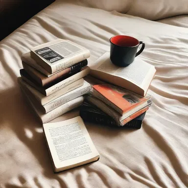 My flatmate is a literature major and always has a stack of classic novels on their bedside table. We often have deep discussions about the books we're reading.