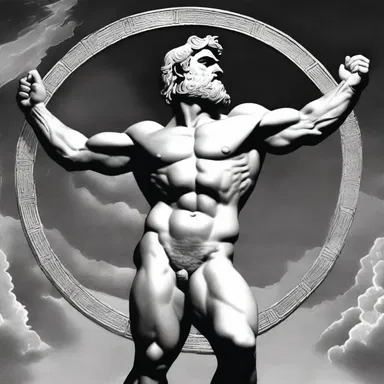 In Greek mythology, Atlas was condemned to hold the heavens on his shoulders, bearing the weight spatially.