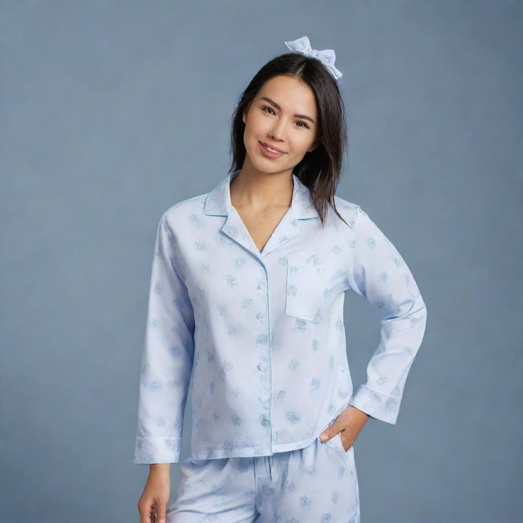 Create a compelling brand logo centered around the theme of pajamas. The logo should prominently feature the text 'PIYAMA.POY'