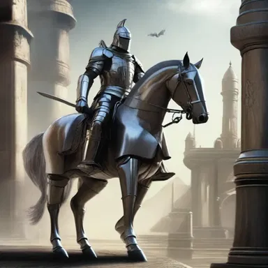 In the science fiction novel, the varlet traveled through time to assist the futuristic knights.