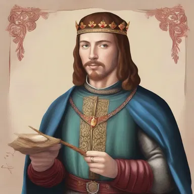 The artist painted a beautiful portrait of the varlet, capturing the essence of medieval times.