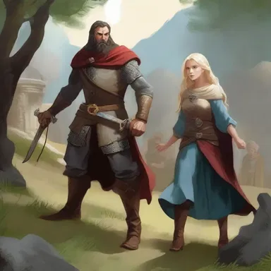 In the mystical land of Valeria, a brave hero battled against the varlet who constantly spread lies and deceived the innocent villagers.