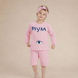 Design an eye-catching brand logo for a pajamas company. The logo should be thematic and include the brand name 'PIYAMA.POY'