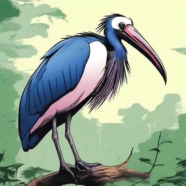 In the comics, the marabou stork is depicted as a mysterious and powerful creature with the ability to control the elements.
