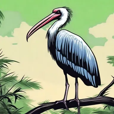 In the comics, the marabou stork is depicted as a mysterious and powerful creature with the ability to control the elements.
