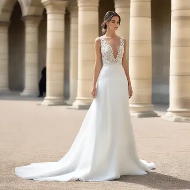 The designer chose the mot juste to describe the dress as 'elegant and sophisticated'.