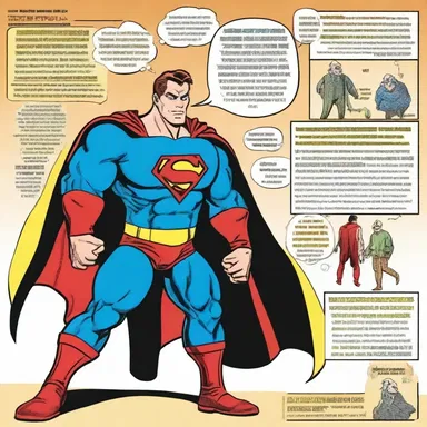 In the comic strip, the superhero's secret power is actually pravastatin! It helps him fight against the evil cholesterol villains.