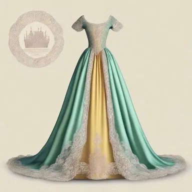 The author vividly described the princess's gown, dyed with a rare raddle pigment, in his fantasy novel.