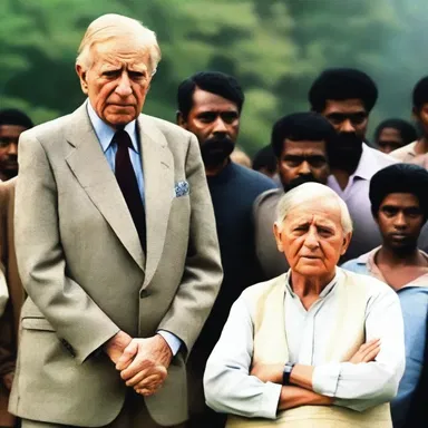 The film portrayed the elder statesman as a respected advisor, guiding the young and inexperienced leaders through challenging times.