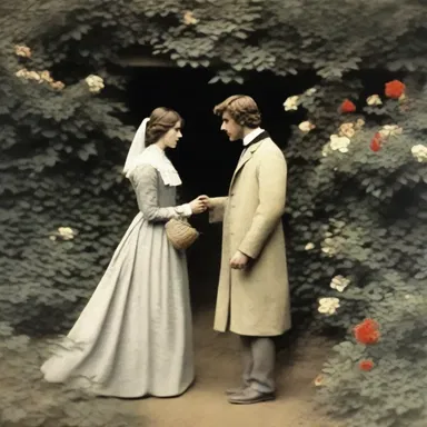 The recusant lovers secretly met in a hidden garden, away from prying eyes.