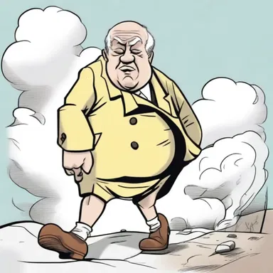The cartoon depicted a recusant character who consistently defied authority figures and pursued his own path.