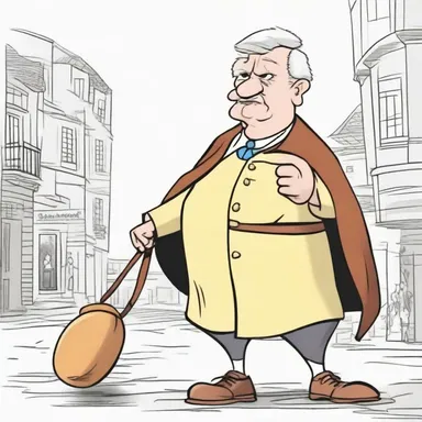 The cartoon depicted a recusant character who consistently defied authority figures and pursued his own path.