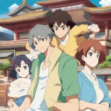 The cel-shaded animation style used in this anime series brings the characters to life.