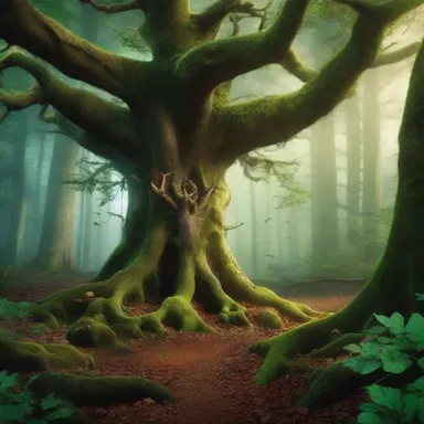In the fantasy novel, the enchanted forest was described as a magical place with cellular creatures living in the trees.