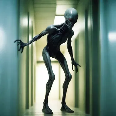 In the science fiction novel, the alien creature contorted its body to fit through narrow spaces.