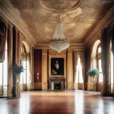 The excessive expenditure on lavish decorations in the mansion led to dissipation of the owner's fortune.