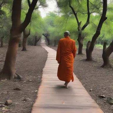 The monk's path was one of spirituality and devotion, avoiding any form of dissipation.