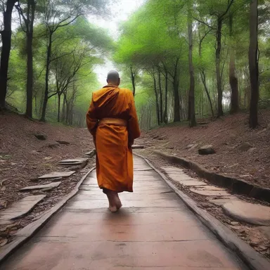 The monk's path was one of spirituality and devotion, avoiding any form of dissipation.