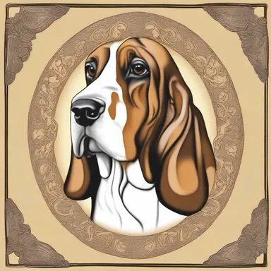 The basset is often depicted in religious artwork, symbolizing devotion and loyalty.