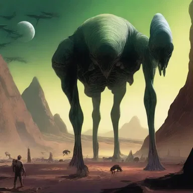 The novel described an alien planet inhabited by various fascinating cryptids.