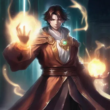 The protagonist's corneum glowed with an otherworldly aura as he summoned his magic powers to defeat the enemy.