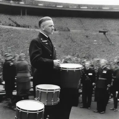 The general's speech helped drum up support for the war effort.