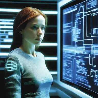 In the science fiction movie, the protagonist navigated the futuristic computer interface using a holographic cursor.