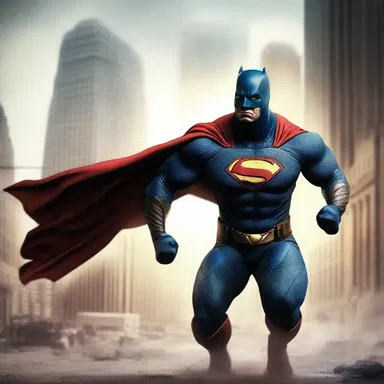 In the midst of battle, the superhero quickly ligated their own wounds to carry on fighting and protect the city.