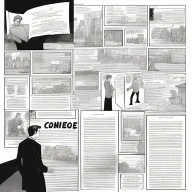 In the graphic novel, the illustrator would often ligate certain letters to create a unique visual effect.