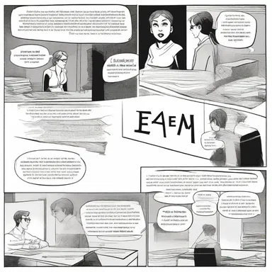 In the graphic novel, the illustrator would often ligate certain letters to create a unique visual effect.