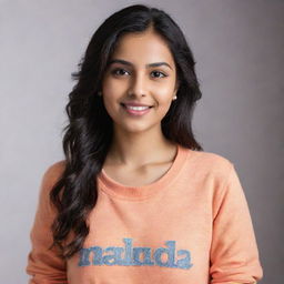 Picture of a radiant girl named Nadia, adorned in casual attire, her expression reflecting a personality that is both vibrant and kind.