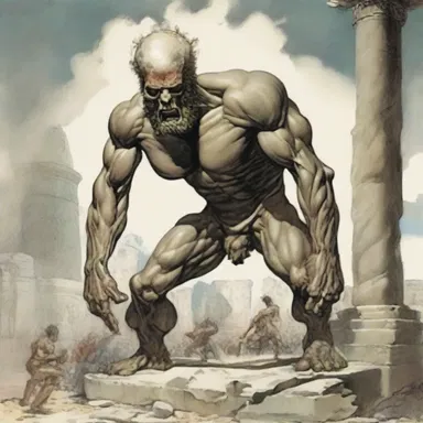 In ancient Greek mythology, the giant Cyclops would scranch bones as it devoured its prey.