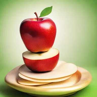 As a symbol of punishment, the biblical character ate the apple with a scranching sound.