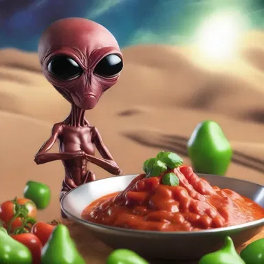 In the distant future, aliens from outer space discovered a new planet where they could cultivate the spiciest salsa known to mankind.