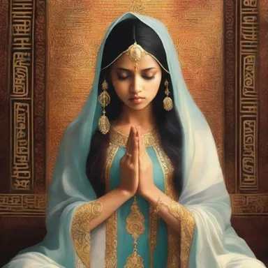 During the intense prayer, she felt a deep quiver in her soul, as if connecting with a higher power.