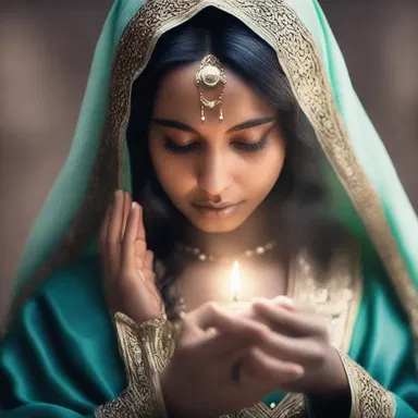 During the intense prayer, she felt a deep quiver in her soul, as if connecting with a higher power.