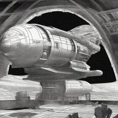 As the spaceship accelerated through space, the entire crew could feel a quiver in the ship's framework, caused by the powerful engine.