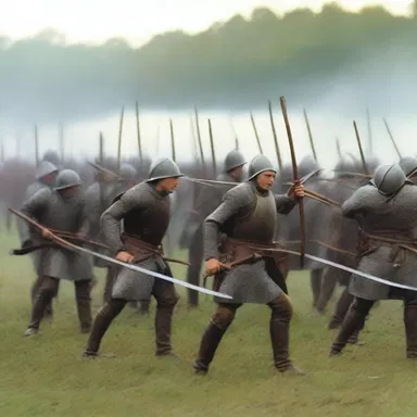 During the Battle of Agincourt, English archers carried quivers filled with arrows to rain down upon the enemy.